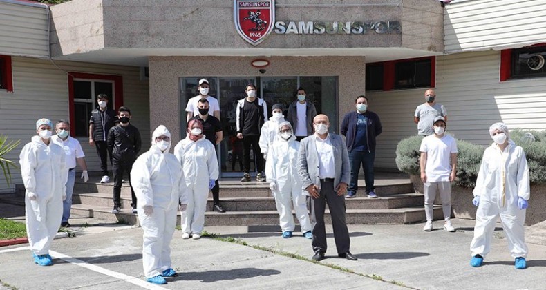 Samsunsporlu futbolculara Covit-19 testi