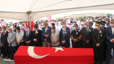 Samsun şehidini dualarla uğurladı!