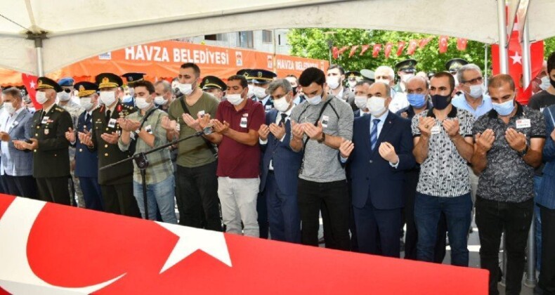 Havza şehidini uğurladı