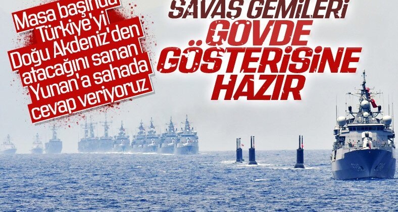 Türk savaş gemileri Akdeniz’e hareket ediyor