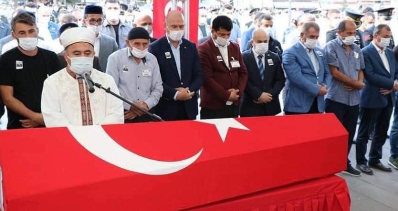 Şehit Yüzbaşı Mahmut Top Havza’da son yolculuğuna uğurlandı