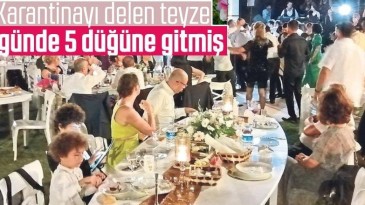 80 yaşındaki koronavirüs hastası 72 saatte 5 düğüne gitti