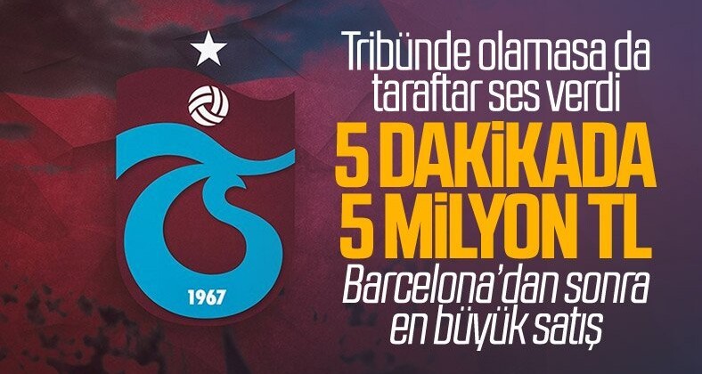 Trabzonspor, Barcelona’dan sonra en yüksek ilk satışı yaptı