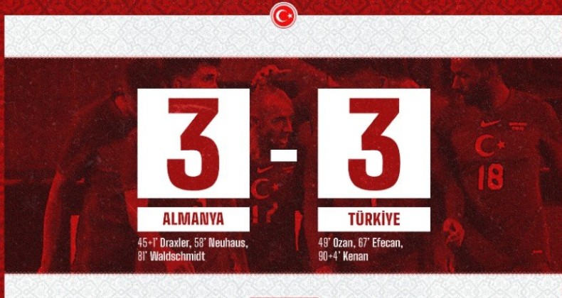 Almanya-Türkiye 3-3