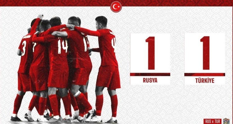 A Milli Takımımız Rusya ile berabere kaldı
