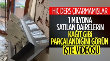 İzmir’de milyonluk dairelerin satıldığı rezidansta büyük hasar