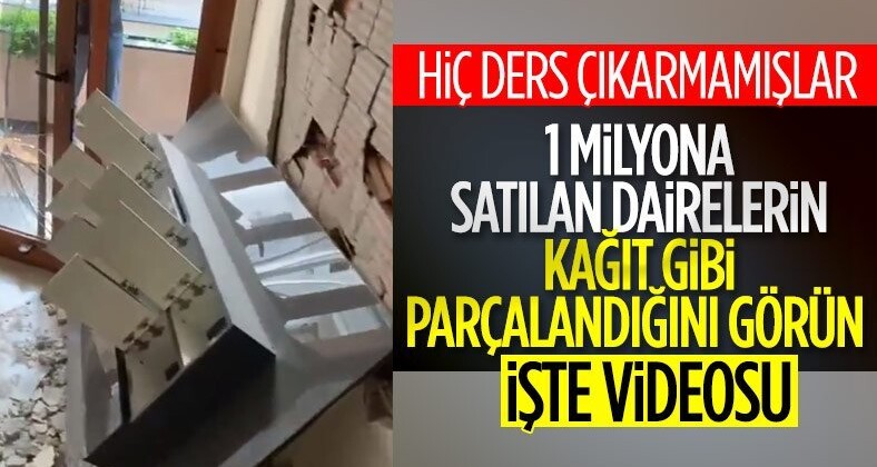 İzmir’de milyonluk dairelerin satıldığı rezidansta büyük hasar