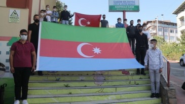 İLKEMLİ ÖĞRENCİLERDEN AZERBAYCAN’A DESTEK