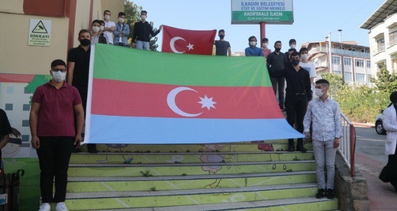 İLKEMLİ ÖĞRENCİLERDEN AZERBAYCAN’A DESTEK