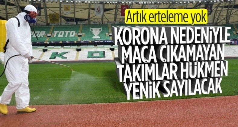 Süper Lig’de korona yüzünden maçlar ertelenmeyecek