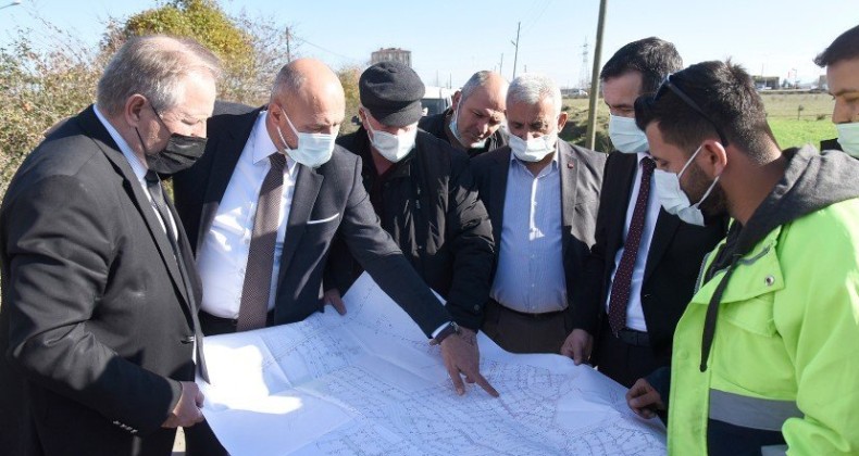 Tekkeköy’de yol çalışmaları hız kesmeden devam ediyor