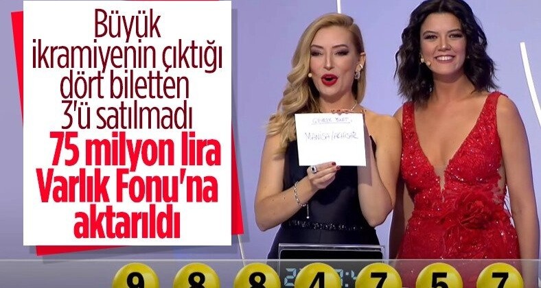 Büyük ikramiyenin çıktığı 4 biletten üçü satılmadı