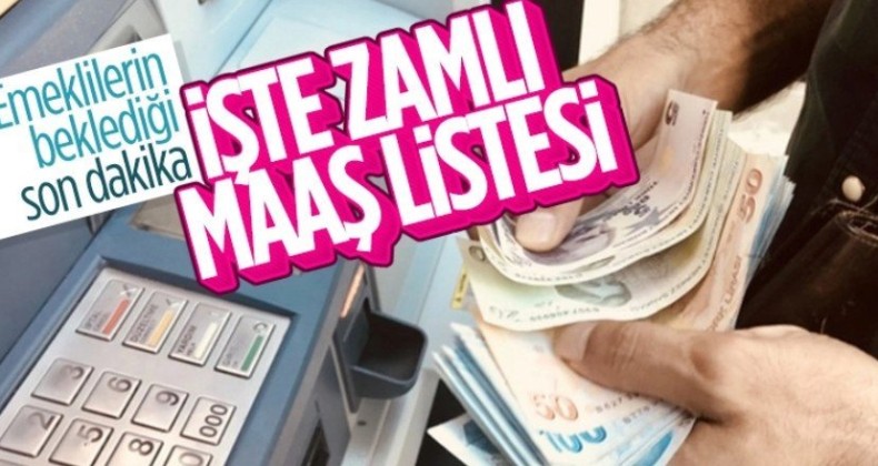 2021 yılı zamlı emekli maaşları hesaplandı