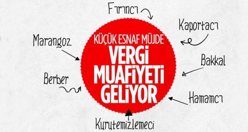 Küçük esnafa vergi müjdesi