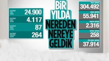Türkiye’nin koronavirüs tablosu