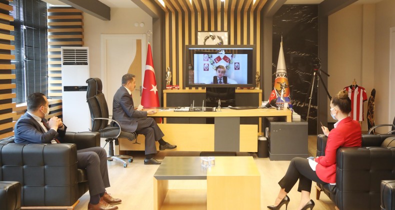 Başkan Deveci, makamını telekonferansla devretti  