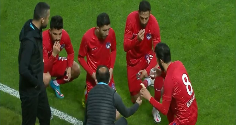 Giresunspor-Keçiörengücü maçında iftar arası