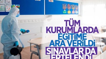 Cumhurbaşkanı Erdoğan: Yüz yüze eğitime ara veriyoruz
