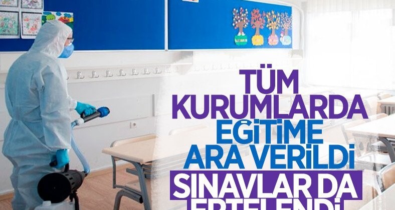 Cumhurbaşkanı Erdoğan: Yüz yüze eğitime ara veriyoruz