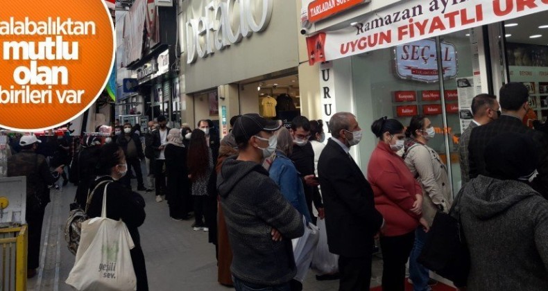 Mecidiye’ de kapanma öncesi alışveriş yoğunluğu!