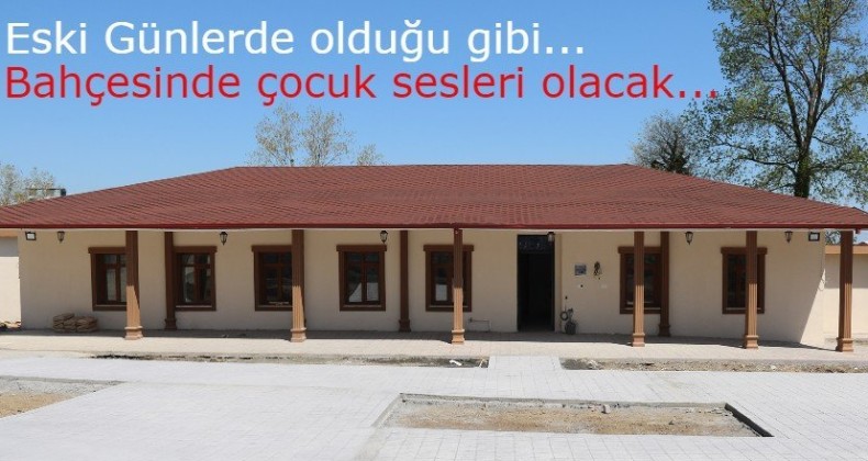Atakum Belediyesi, harabe yapıyı okula çevirdi 
