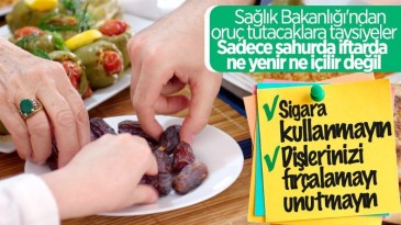 Oruç tutacaklara sahur tavsiyesi