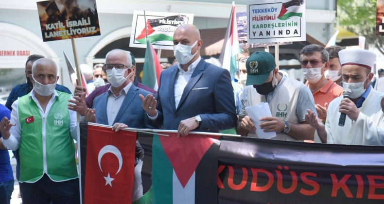 Tekkeköy’de Kudüs çığlığı