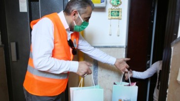 Atakum’da yüzlerce miniğe bayramlık sürprizi 