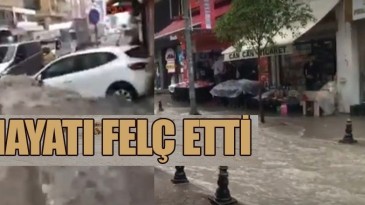 Sağmak yağış Samsun’da hayatı felç etti