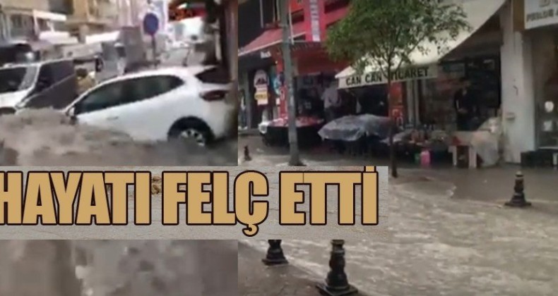 Sağmak yağış Samsun’da hayatı felç etti
