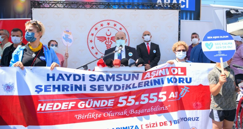 “Hedef Bir Günde 55 bin 555 Aşı”