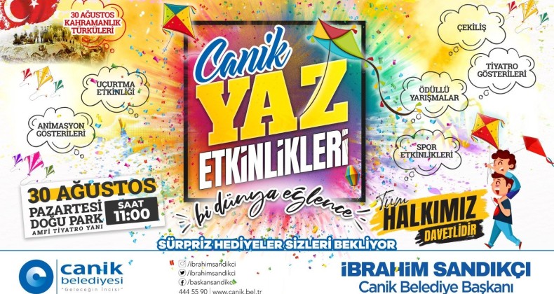 CANİK BELEDİYESİ’NDEN YAZ ETKİNLİĞİ COŞKUSU