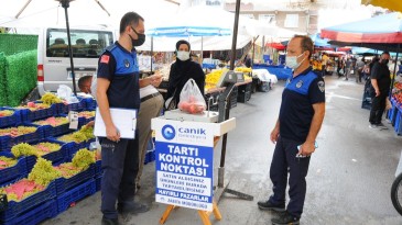 CANİK’TE TARTILAR KONTROL ALTINDA