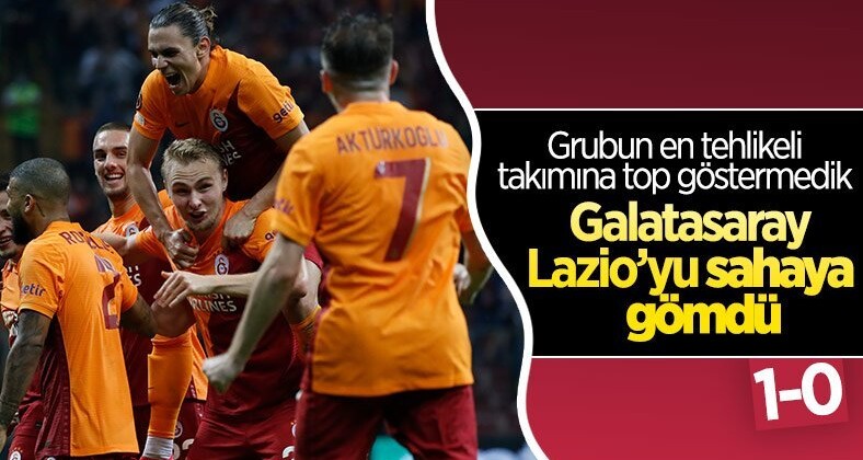 Galatasaray, Lazio’yu sahadan sildi