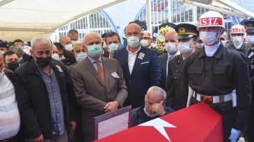 Samsun şehidini son yolculuğuna uğurlandı