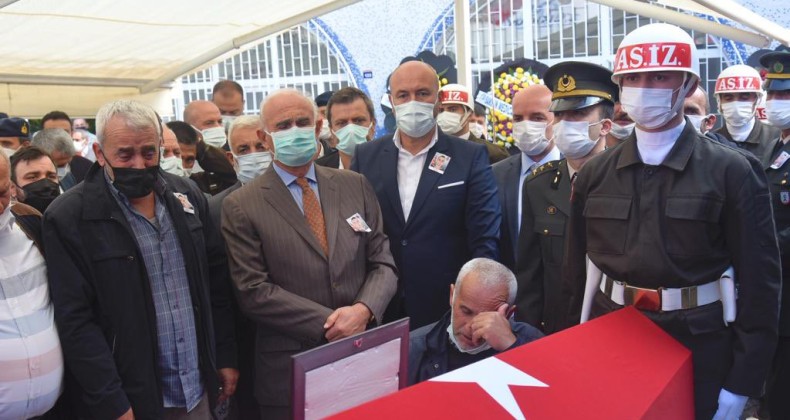 Samsun şehidini son yolculuğuna uğurlandı