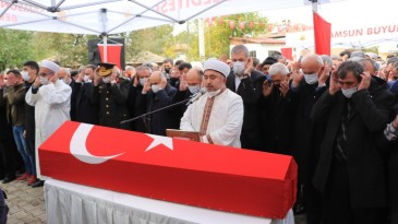 Samsunlu şehit son yolculuğuna uğurlandı