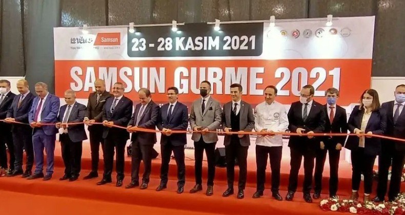 Gurme 2021 Samsun Gıda ve Yöresel Lezzetler Fuarı, kapılarını açtı.