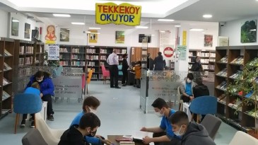 Tekkeköy’de Halk kütüphanesine yoğun ilgi