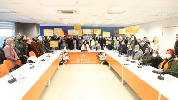 Samsun’da AK Parti Kadın Kolları, kadına yönelik şiddet için bir araya geldi