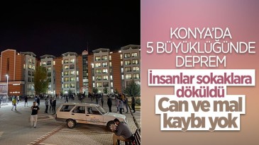 Konya’da 5,1 büyüklüğünde deprem