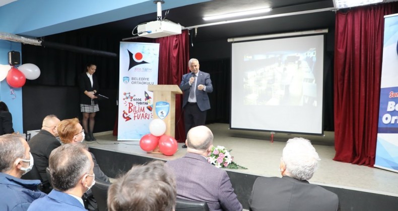 Belediye Ortaokulu Öğrencileri Bilim Fuarında 19 Proje İle Yarıştı