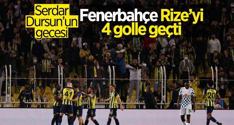 Fenerbahçe, Rizespor’a gol olup yağdı