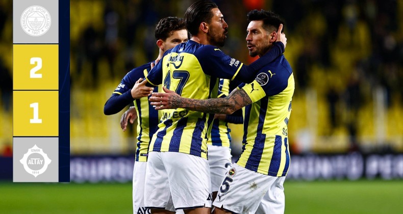 Fenerbahçe Altay’ı 2 golle geçti