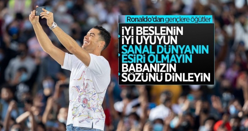 Cristiano Ronaldo gençlere tavsiyeler verdi