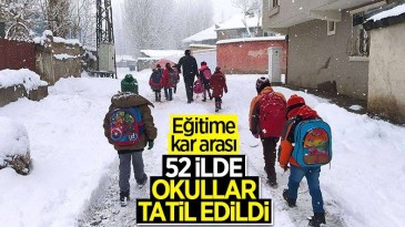 Birçok ilde eğitime ara verildi