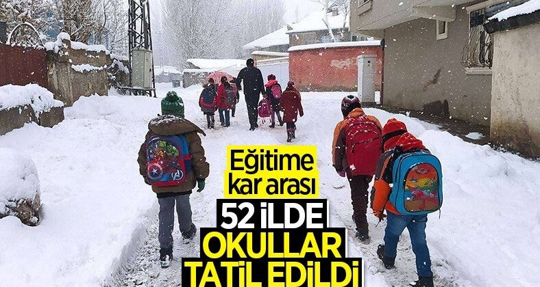Birçok ilde eğitime ara verildi