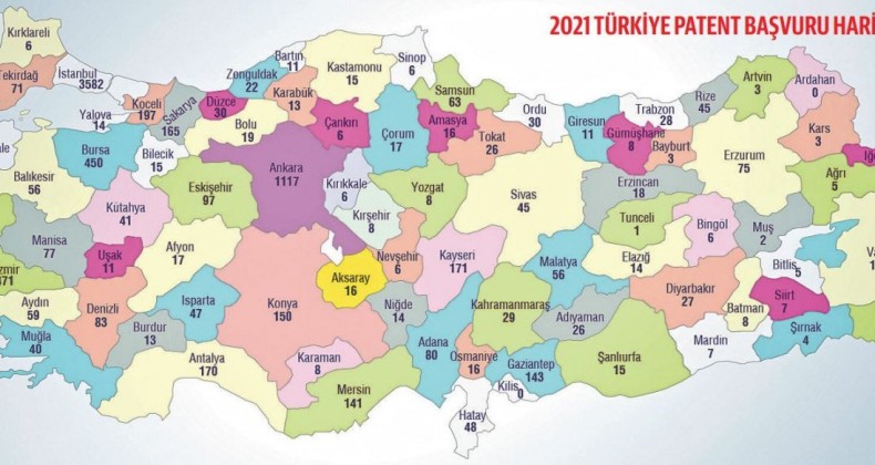 İşte, 81 ilin patent ve marka haritası!