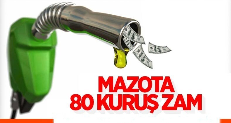 Motorine 80 kuruş zam geldi