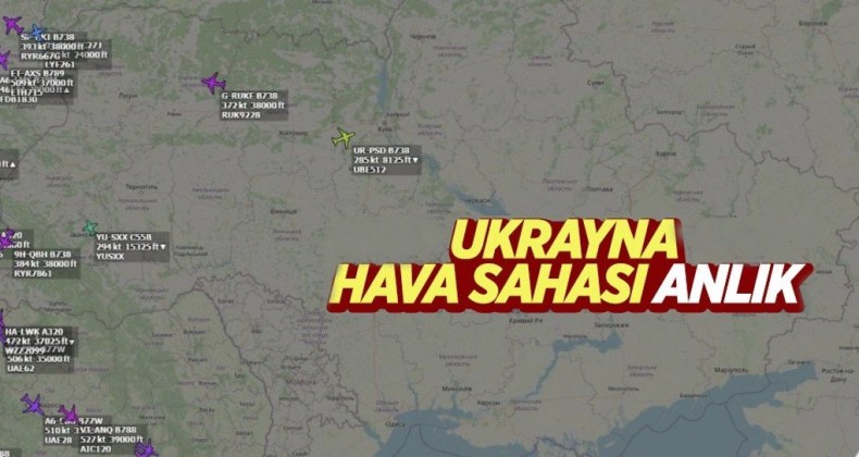Ukrayna hava sahası sivil uçuşlara kapatıldı